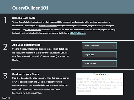 NRDD Query Builder 101